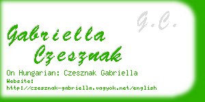 gabriella czesznak business card